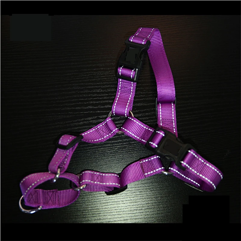 Cheap Easy Walk Dog Chest Harness Heavy Duty Chest Strap Nylon Front Pull Dog Harness No Pull Pet Control Reflective Breathable