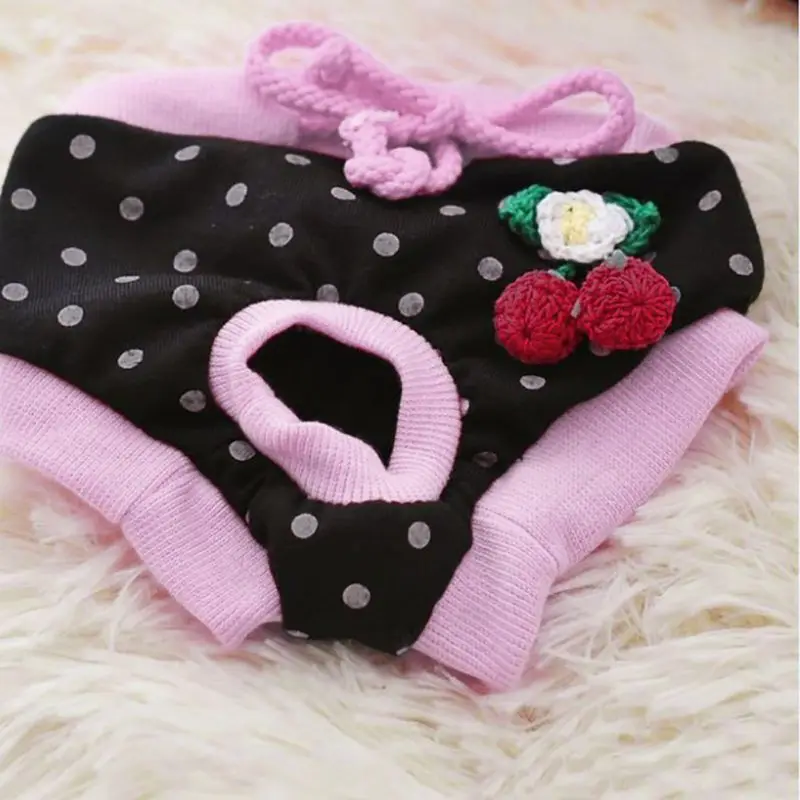 Female Pet Dogs Physiological Menstrual Hygiene Pants Estrus Small Pet Dogs Puppy Cat Clothes Dog Panties Dog Jeans Pants