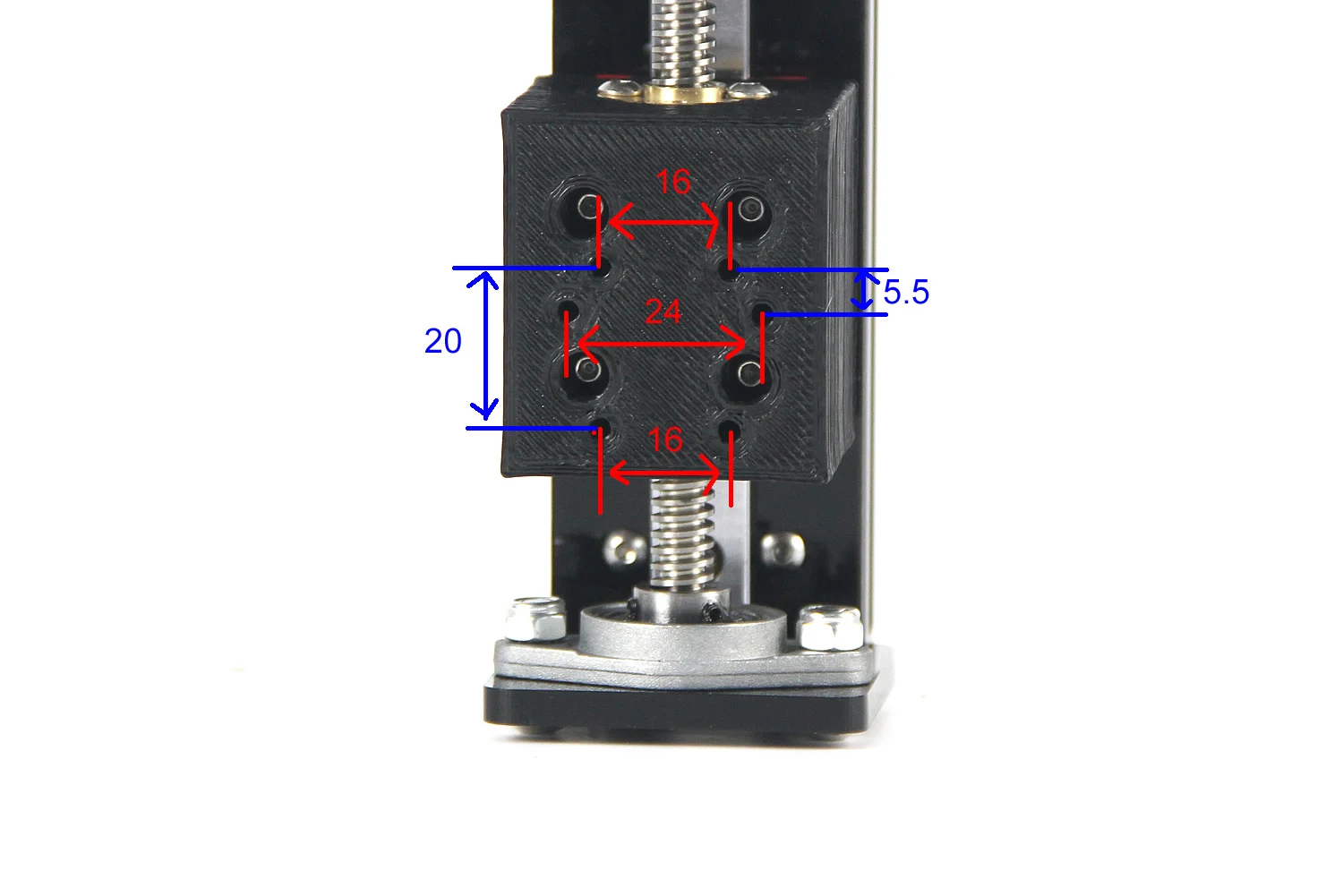 Laser Head Z axis Adjustable Screw Module Engraving Machine Laser Head Fixed Mounting Bracket