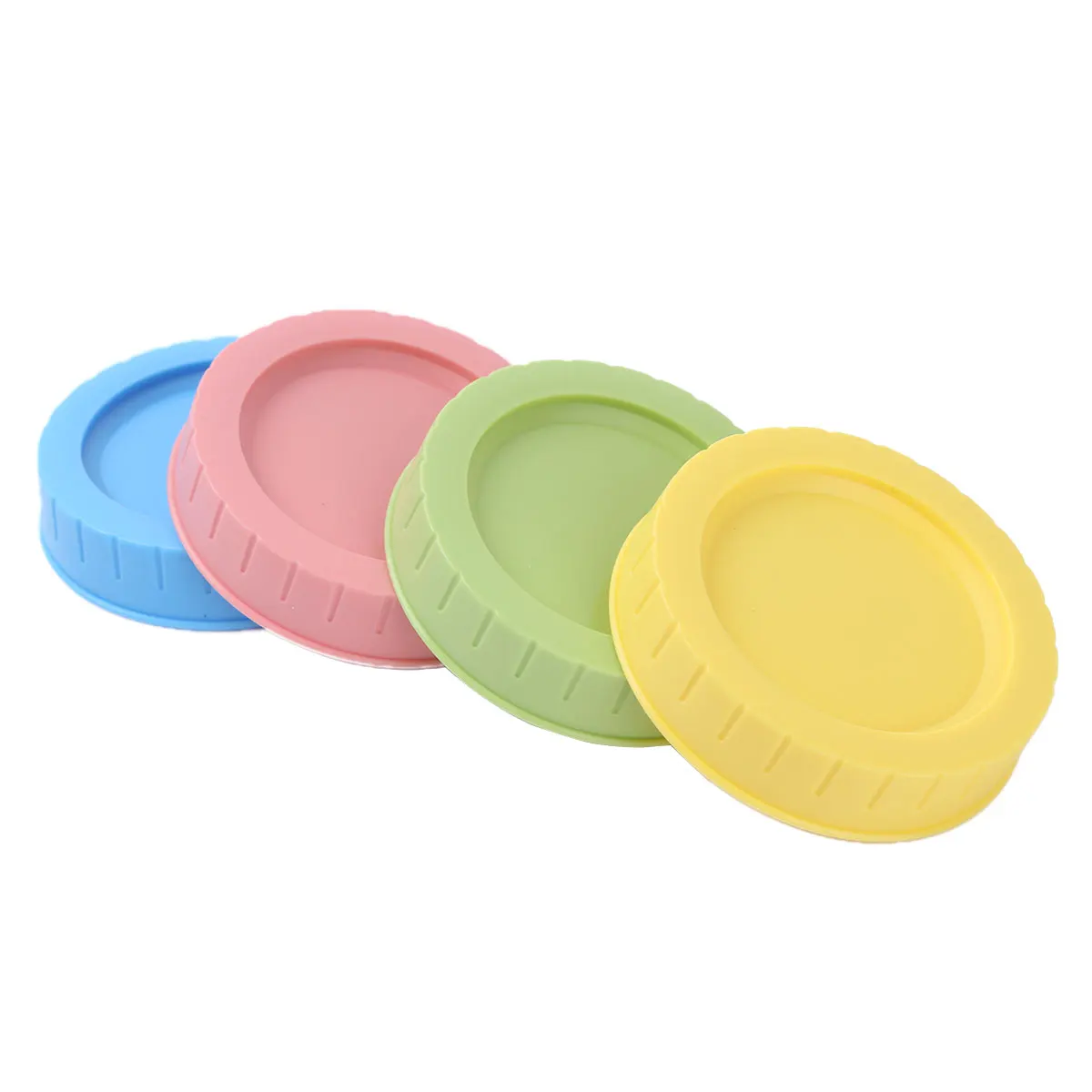 70mm/86mm Plastic Leakproof Replacement Caps Lids with Sealing O-Ring for Mason Jars Canning Drinking Jars