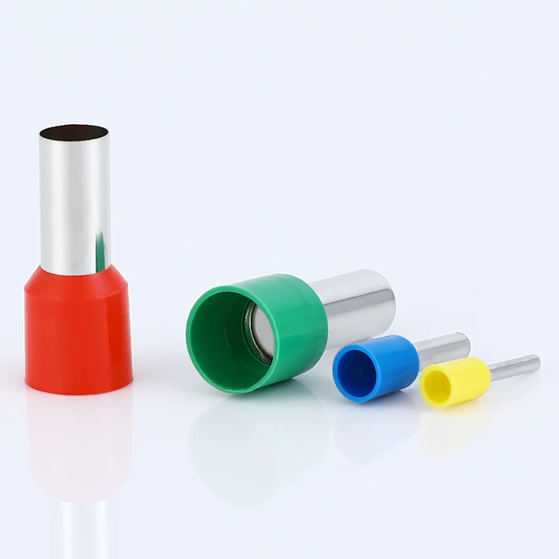 100 pieces/package E0508 E7508 E1008 E1508 E2508 insulated bushing junction box cable end wire connector crimping terminal