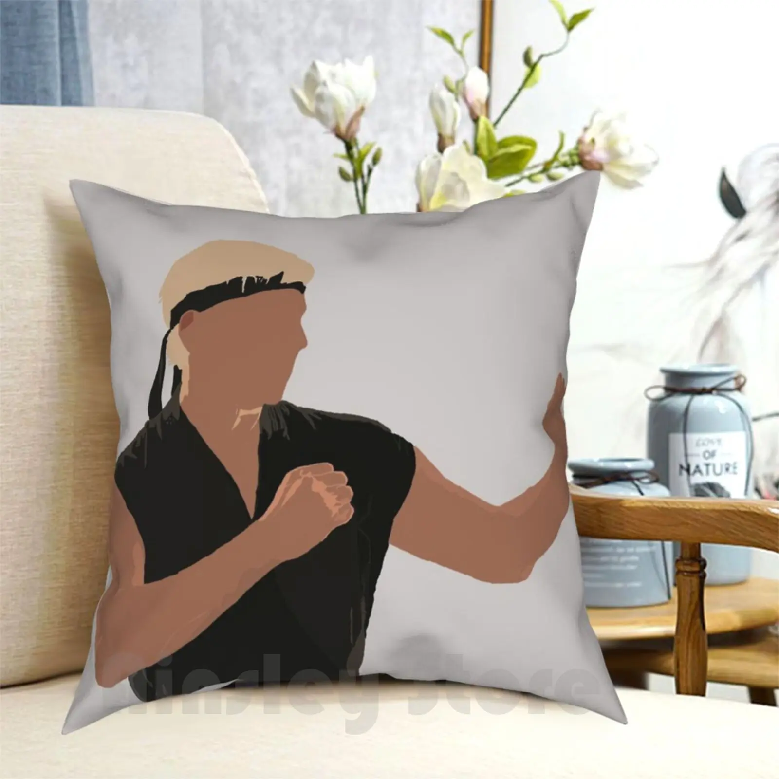 Johnny Lawrence Pillow Case Printed Home Soft DIY Pillow cover Johnny Lawrence Kai Karate Kid William Zabka Karate Movies