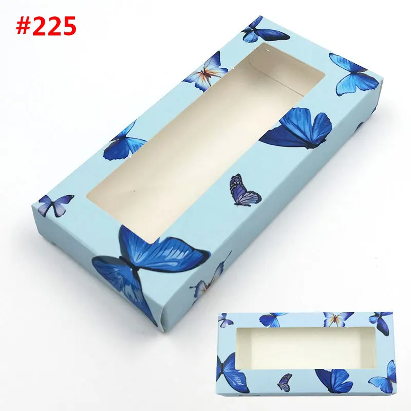 Wholesale Eyelash Cardboard Big Butterfly Pattern Design Eyelash Packaging Box Bulk 3D Mink Skin Packaging Box Without Tray