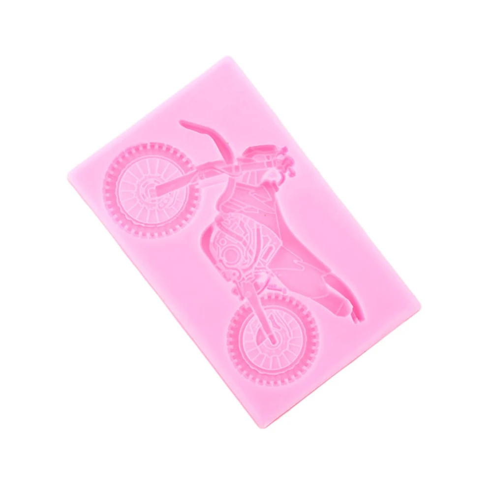 3D Motorcycle Silicone Mould Party Birthday Cake DIY Decoration Tools Sugarcraft Chocolate Fondant Baking Mold