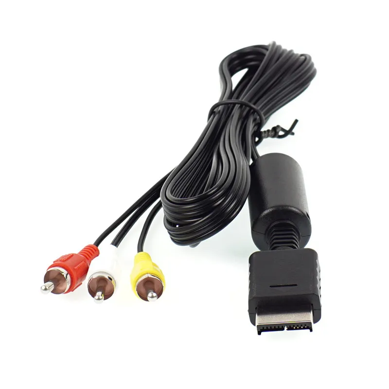4lot PS1 PS2 PS3 RCA TV AV Audio & Video Cable Lead Cord for Play station Hot PS2 AVコード 플레이스테이션 2 AV 선재