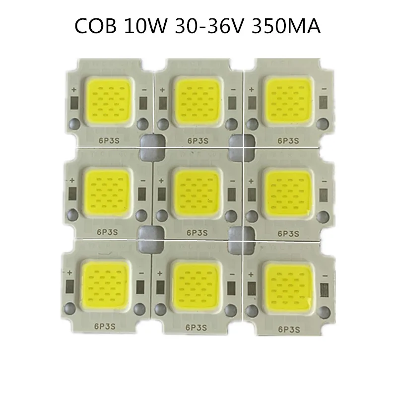 SMD LED COB de alta potencia, cuentas de luz de 10W, 12V, 900MA, 30V, 300MA, Chip 900LM, luz de lámpara, rojo, azul, verde, amarillo, blanco para
