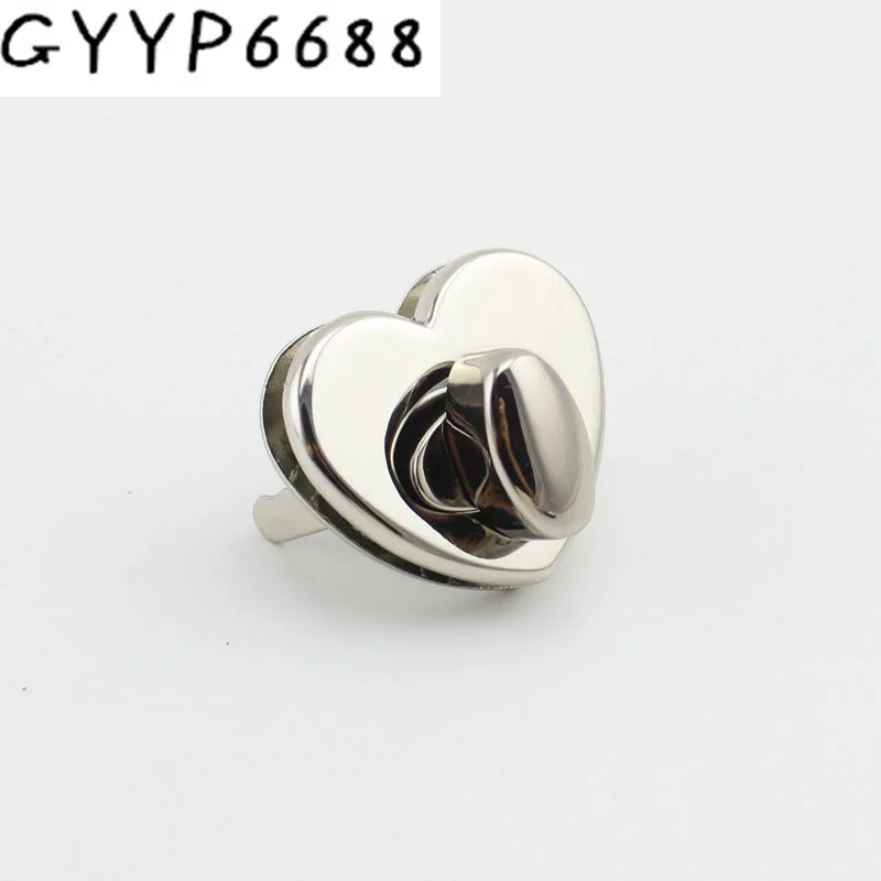 5sets 20sets  High - quality fashion heart - shaped screwdriver lock hardware accessories female bag