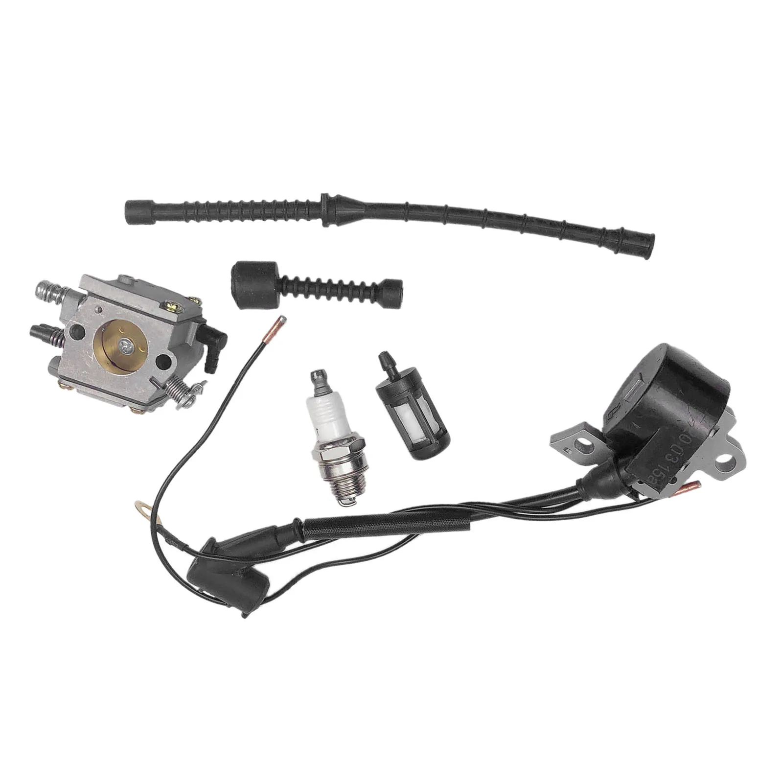 DRELD Carburetor Ignition Coil & Fuel Line/Filer Fit For STIHL Chain Saw/Chainsaws 038 MS380 MS381 038 AV SUPER MAGNUM