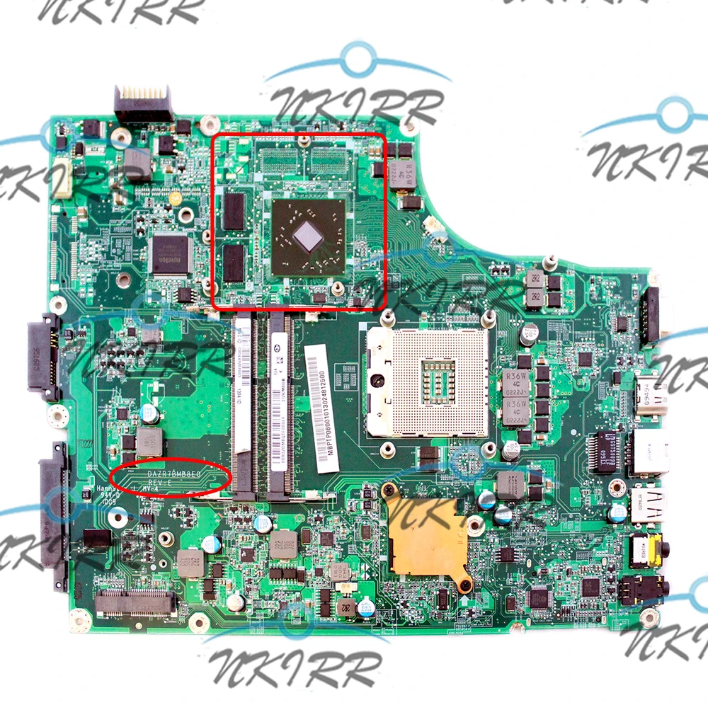 

DAZR7BMB8E0 MBPTP06001 MB.PTP06.001 HD5470 1G DDR3 HM55 motherboard for Acer Aspire TimelineX 5820T 5820TG