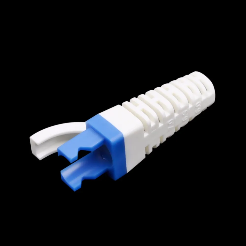 Cncob rj45キャップcat6aネットワークコネクタブーツcat6イーサネット保護カバー50 100個絞り値: 5.5-7.0mm