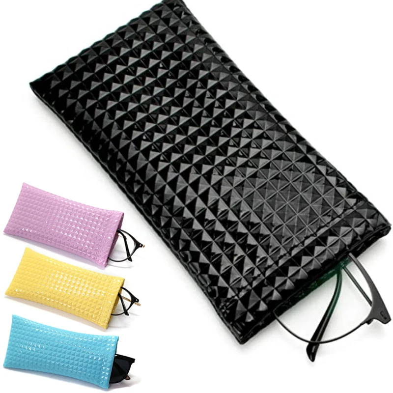 Pu Leather Sunglasses Bag Glasses Case Drawstring Pocket Mobile Phone Pouch Wallet Storege Cases Portable Glasses Storege Bags