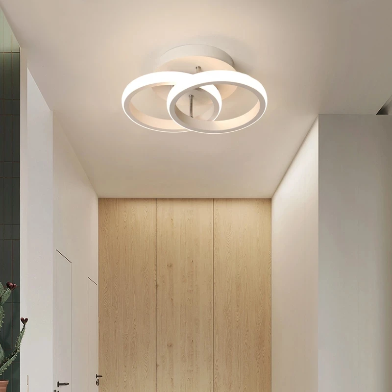 Led Corridor Ceiling Lamp Ac90-260v Surface Mounted Aisle Lights For Hallway Balcony Chandelier Bedroom Hall Indoor Home Fixture