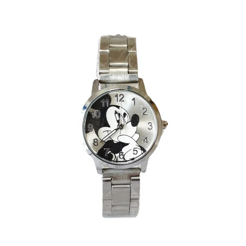 Selling Disney Mickey Minnie Ms Men Watch fashion Casual Stainless steel quartz watch girl gift Relogio Masculino Men\'s watch