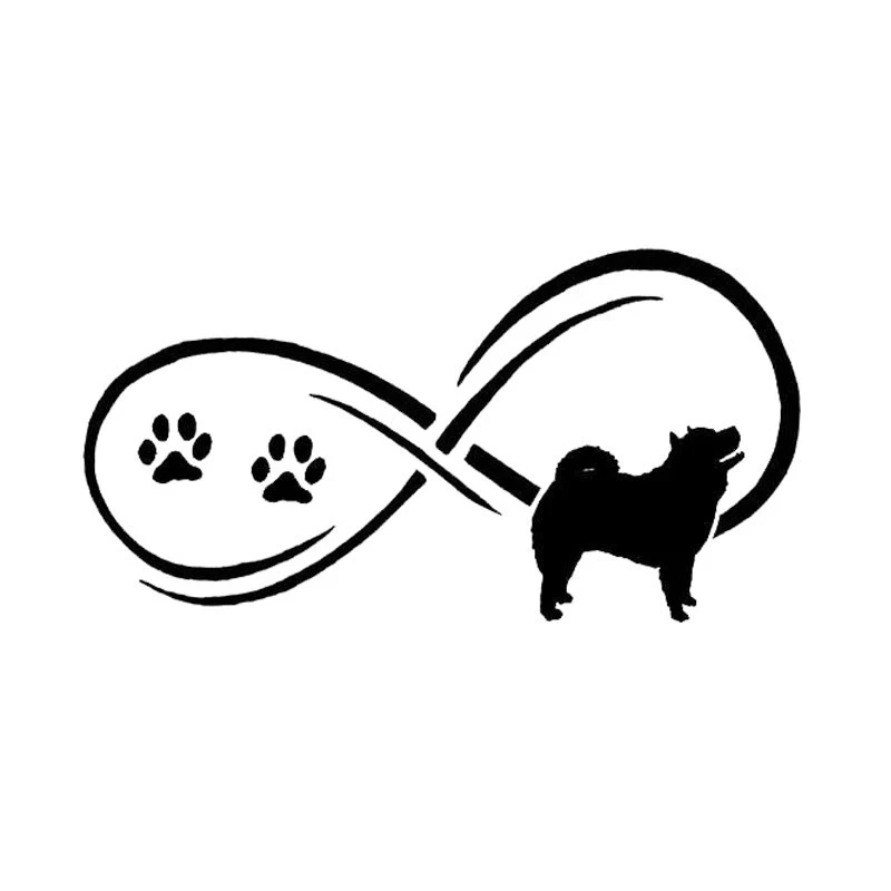 

17.8*9.1CM Chow Chow Dog Vinyl Decal Personality Car Stickers Car Styling Bumper Decoration