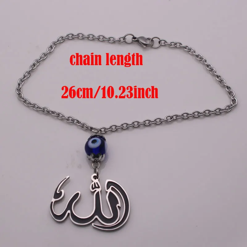 Engraved Allah Car Rear View Mirror stainless steel Car Pendant Hanging Car Styling Accessories