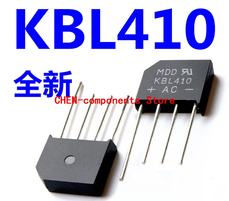10pcs KBL410 rectifier bridge stack flat bridge 4A 1000V
