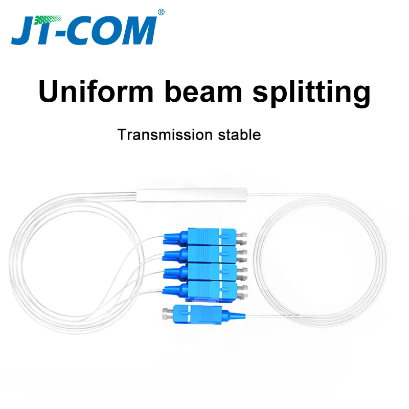 Imagem -04 - Divisor Ótico sc Apc 0.9 mm 1x8 Ftth Divisor de Fibra Óptica sc Upc Plc Fbt Acoplador Óptico Singlemode Simples Tubo de Aço Pvc