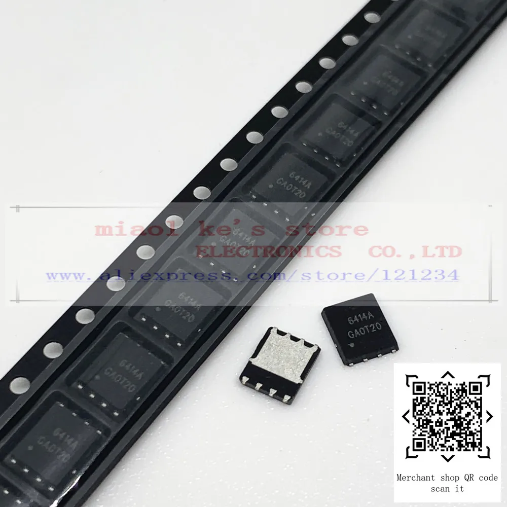 [10pcs]100%New original; AON6414A AON6414 AON6414AL AO6414A 6414A 6414 6414AL - MOSFET N-channel 30V 2.3W(Ta)，31W(Tc) 5X6DFN