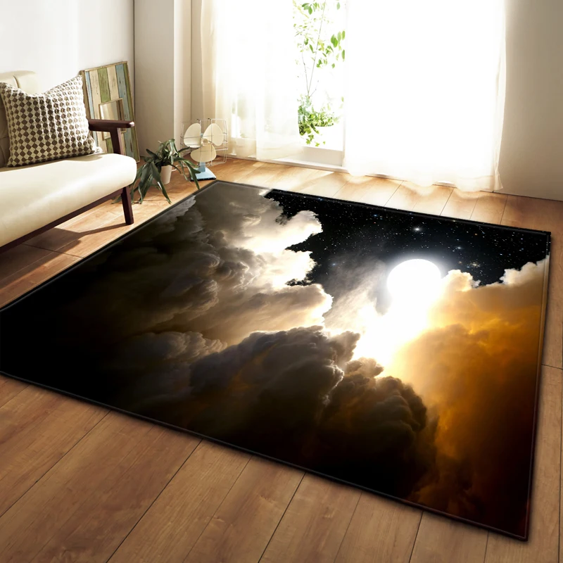 

3D Starry Sky Carpets for Living Room Bedroom Mat Children Room Soft Area Rugs Non-slip Tapis Rug Kids Floor Home Decorative