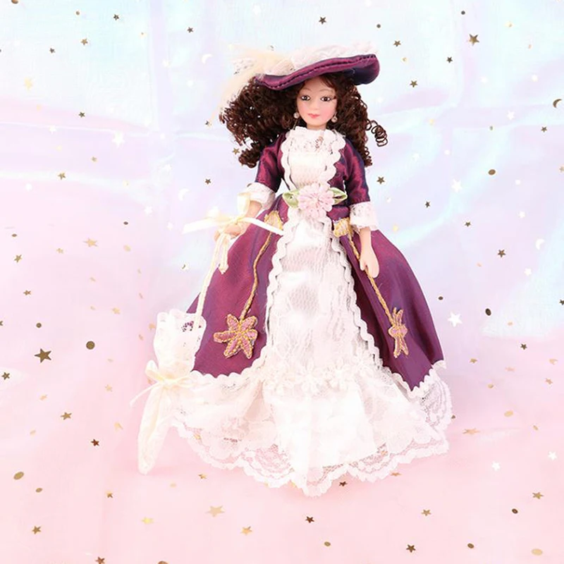 미니어처 레이디 빅토리아 인형 1:12, DIY 인형의 집 장식 액세서리, 18 가지 스타일, 신제품