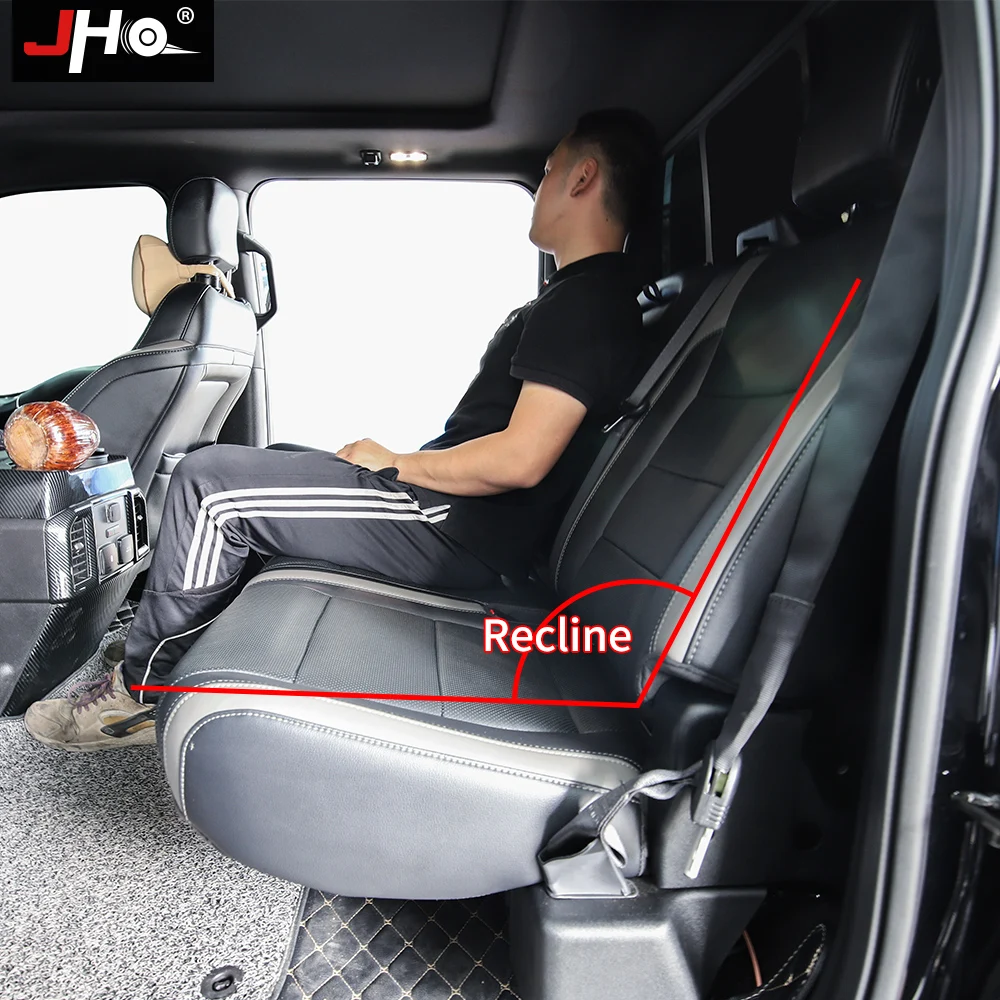 JHO Car Seat Adjustment Rear Seat Recline Bracket Kit For Ford F150 RAPTOR 2017-2022 2019 2021 4-Door Crew Cab Accessories