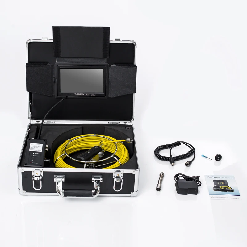 

Support DVR Recorder 20m Fiberglass Cable Endoscope Industrial Drain Pipeline Inspection Camera System 7inch Monitor 17mm Lens