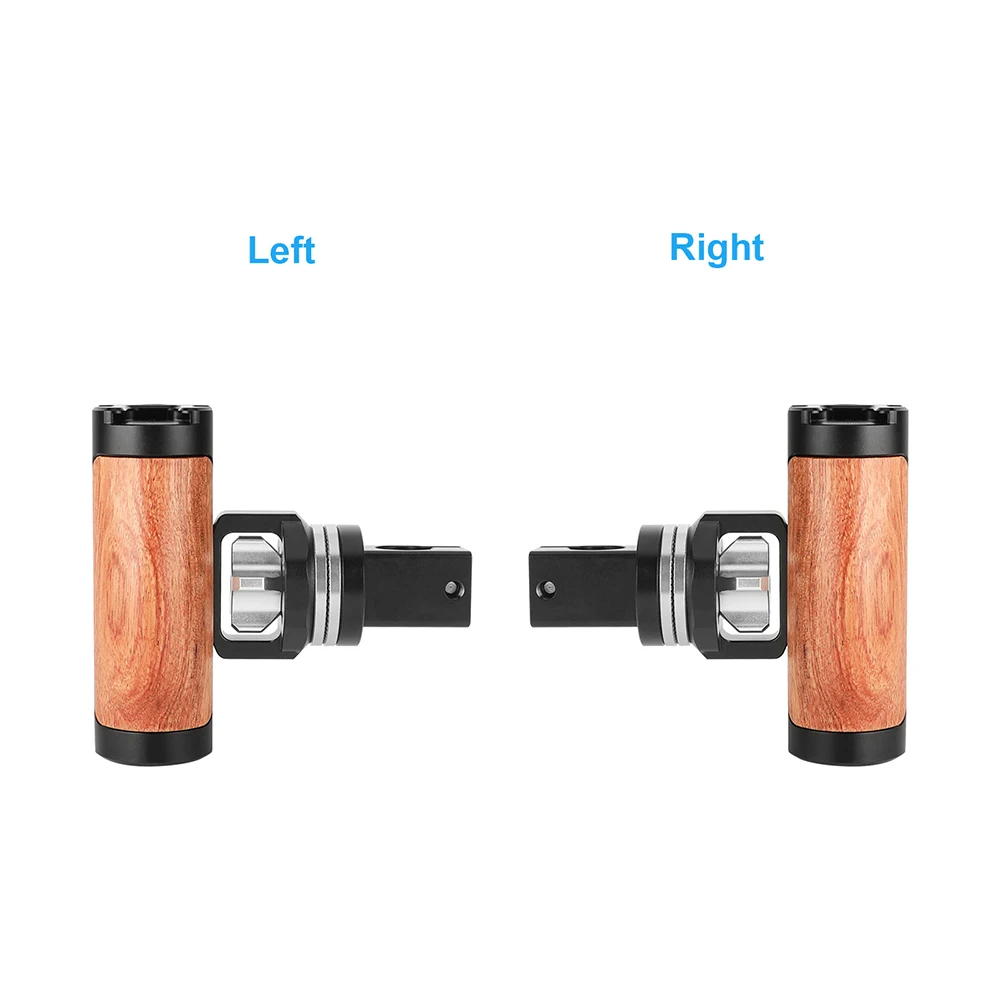 Kayulin Quick Release Wooden Hand Grip With M6 ARRI Rosette Connection 15mm Rod Clamp Adapter For Dslr Cage Monitor Cage