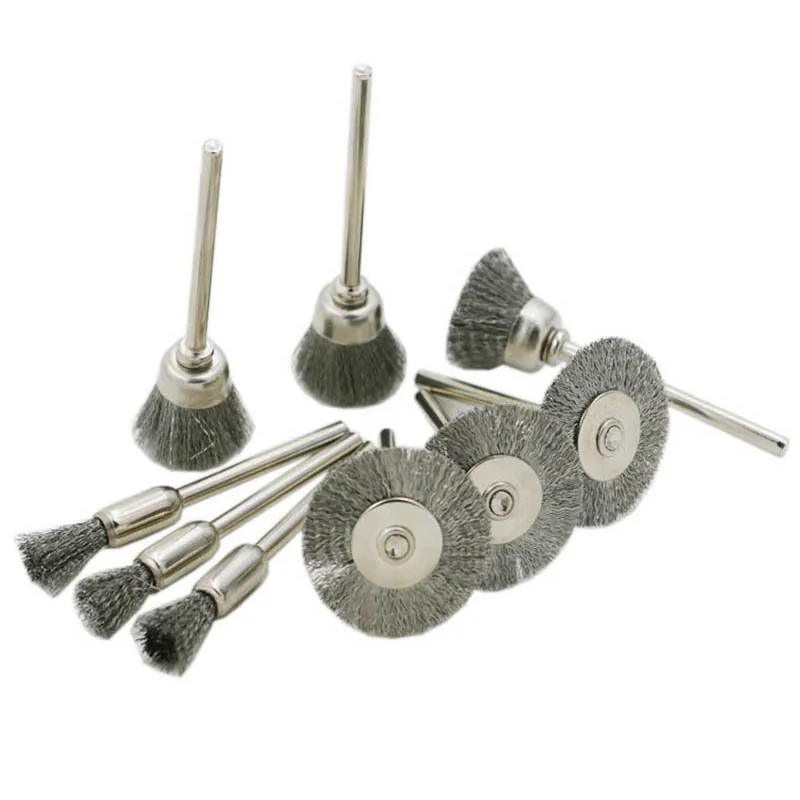 15 Stks/set Koperdraad Kwasten Metalen Borstel Roest Verwijderen Borstel Polijsten Borstel Voor Dremel Rotary Grinder Power Tool Accessoires