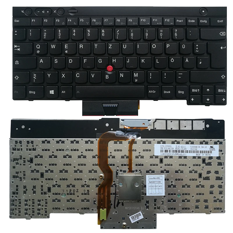 

Pop german laptop keyboard FOR LENOVO THINKPAD T530 T530i T430 T430s X230 W530 L430 L530 GR keyboard black no Backlight