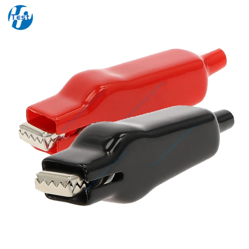 Pinzas de cocodrilo de batería de carga USB de doble extremo, Clip de prueba de cable de puente eléctrico, rojo y negro, 20a