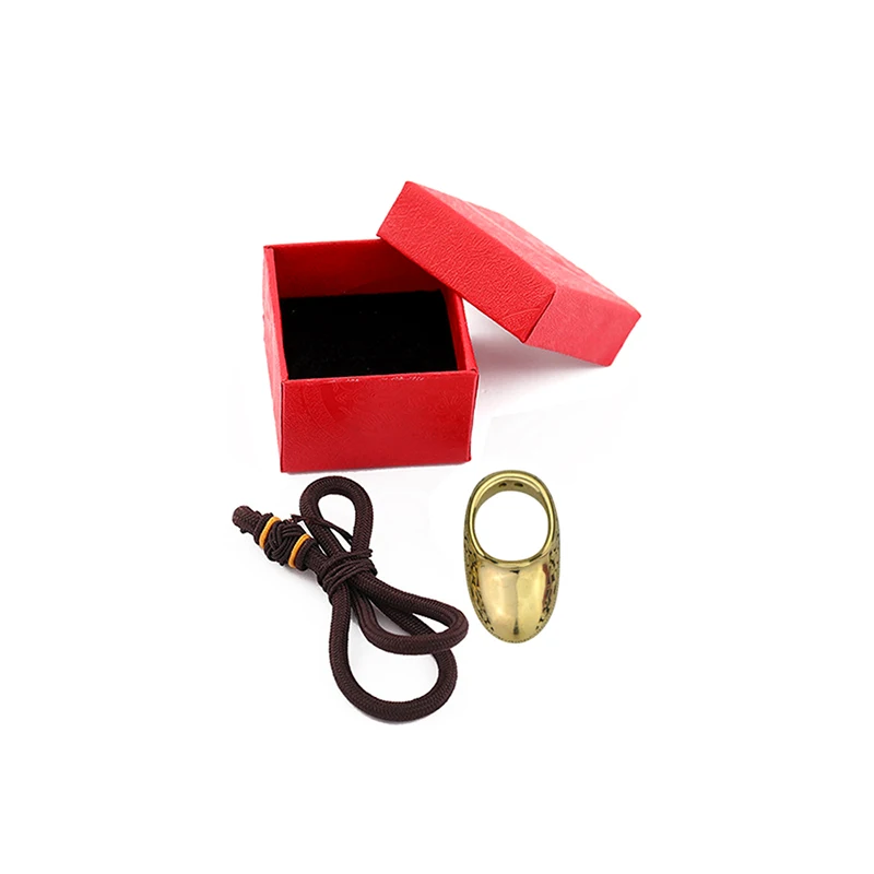 1pcs Shooting Archery Finger Guard Adults Brass Thumb Ring Protective Gear For Outdoor Hunting Archery Protector Accessories