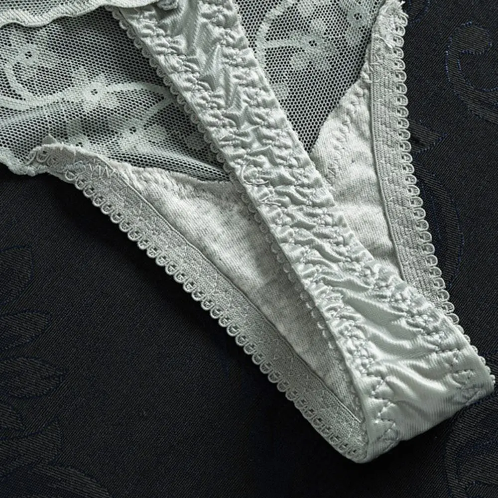 Seamless Comfortable Fitness Girls Fashion Design G-String Lace Panties Korean Style Underwear Low-Waist Thong Women Lingerie - Image 4