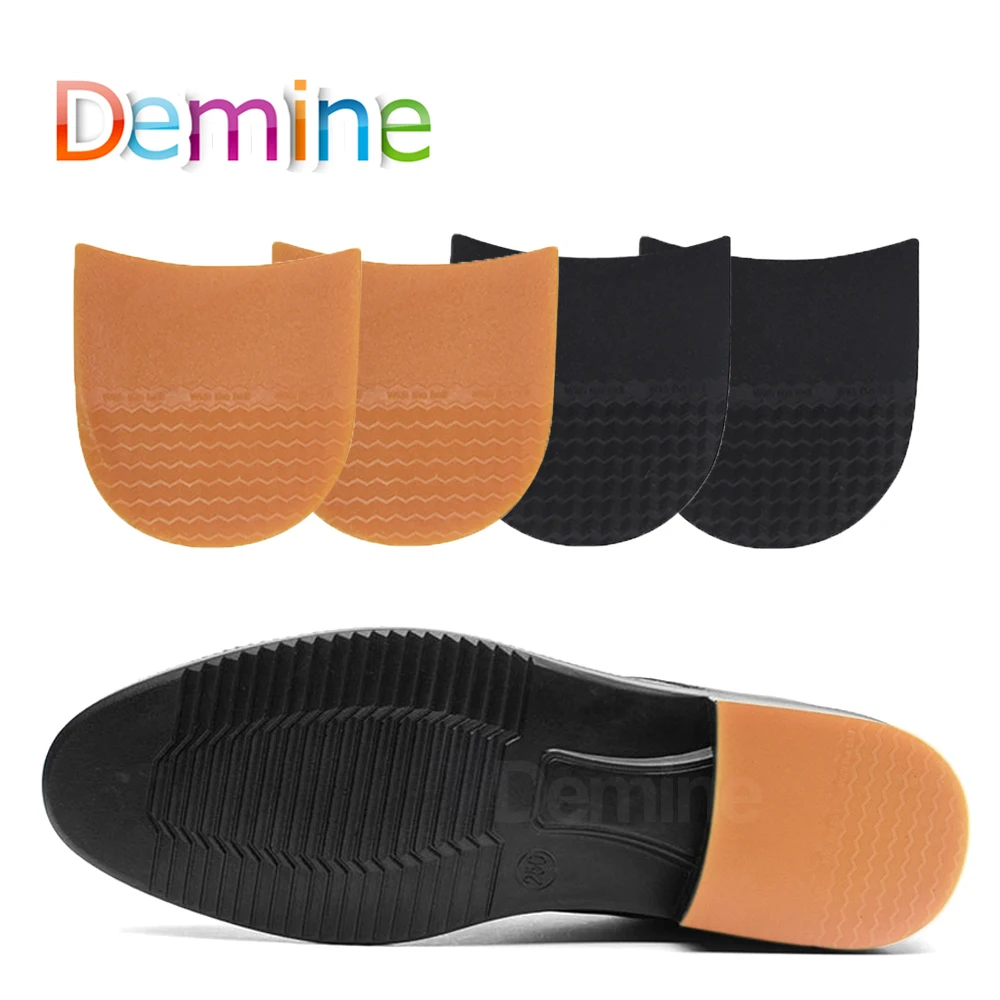 Thicken Rubber Shoe Soles for Men Leather Business Shoes Heel Sole Non-slip Repair DIY Replacement Outsoles Black Yellow Mat Pad