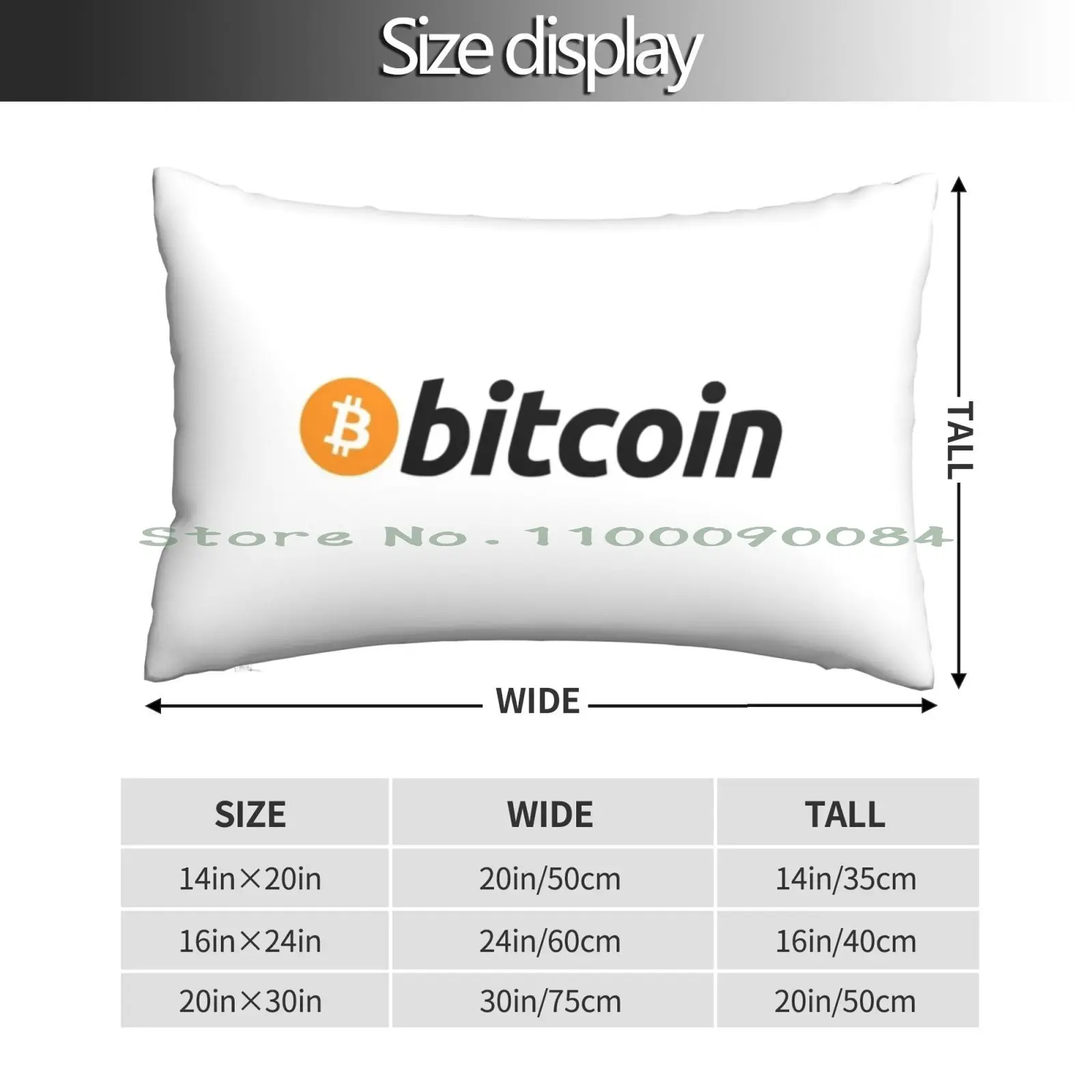 Best Selling-Bitcoin Pillow Case 20x30 50*75 Sofa Bedroom Shiba Token Shiba Inu Coin Shibu Inu Coin Doge Killer Enjoy Investing