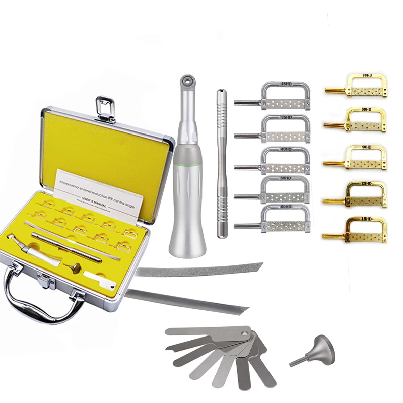 Dental 4:1 Contra Angle Reduction IPR System/ Interproximal Stripping Kits/Orthodontic Tools Reciprocating