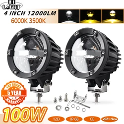 CO LIGHT-Barra de luz LED de trabajo, lámpara antiniebla automática para conducción todoterreno, ATV, UTV, SUV, camión, barco, 100W, 4