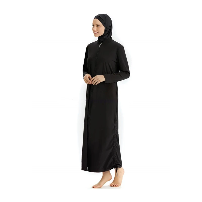 Women Full Covered Swimwear Hijab+long Dress+pants 3pcs Islamic Girls Muslim Swimsuits Swimming Bathing Surfing Beach Sportswear