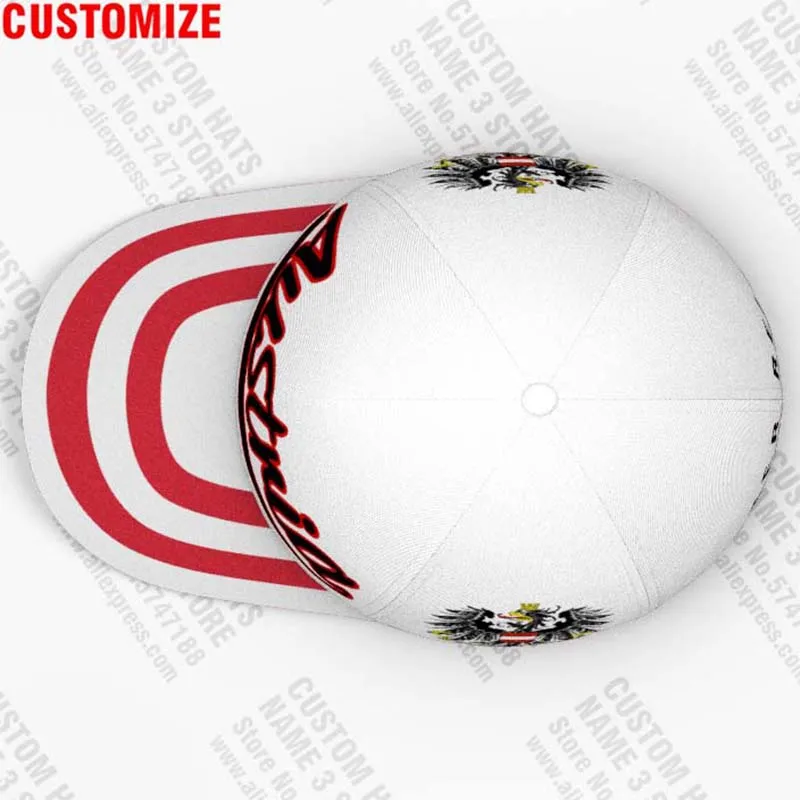 Austria Baseball Caps Free 3d Custom Name Number Team Logo Aw Fishing Hats Aut Osterreich Travel German Nation At Flags Headgear