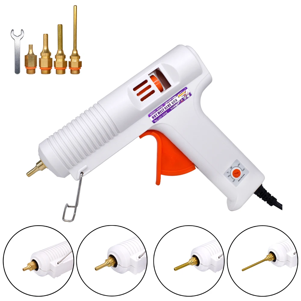 150W EU Plug Hot Melt Glue Gun Professional High Temperature Adjustable Graft Repair Tool Electric Heat Gun DIY Thermo Tool