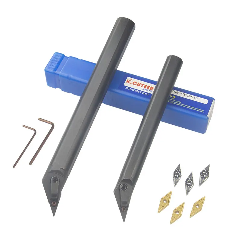 S20R-MVXNR16 S25S-MVXNR16 S32T-MVXNR16 الداخلية تحول أداة حامل VNMG16 كربيد مخرطة بار CNC قطع طقم أدوات