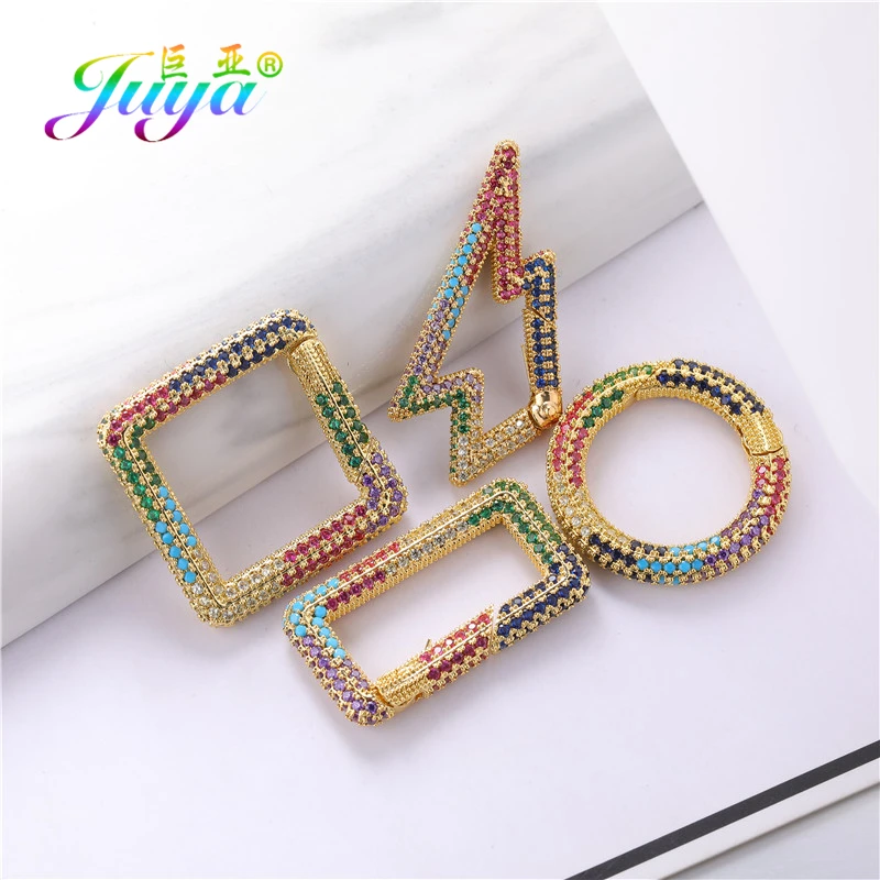 Juya DIY Neue Designer Kostüm Schmuck Machen Liefert Handgemachte Dekorative Anhänger Karabiner Verschluss Schraube Lock Verschlüsse Großhandel – Detail 21