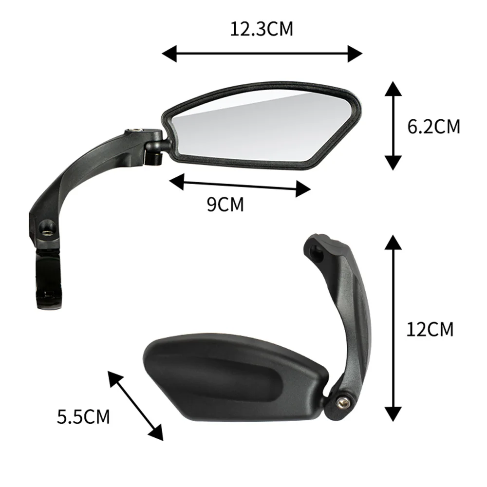 ThinkRider Bike Wide Range Back Sight Reflector Adjustable Left Scooter E Bike Mirror Bicycle Handlebar Rear View Mirror