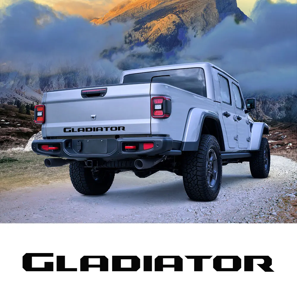 For Jeep Gladiator Pickup Rear Tail Decal Truck Tailgate Stickers Graphics Vinyl Letters Decor Cover Auto Tuning Accessories