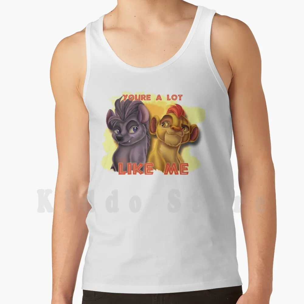 Kion & Jasiri: Você é muito semelhante a mim - Camisetas Regatas 100% Algodão Lion Guard Tlg King Kion Jasiri Hyena Sisi Ni Sawa