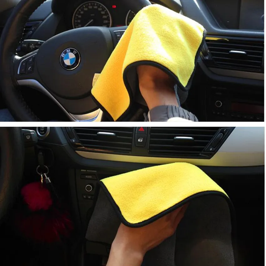 30x30CM Car Wash Microfiber Cleaning Towel For Great Wall Haval Hover H3 H5 H6 H7 H9 H8 H2 Emblem M4 Wingle 5 FOR chery lifan