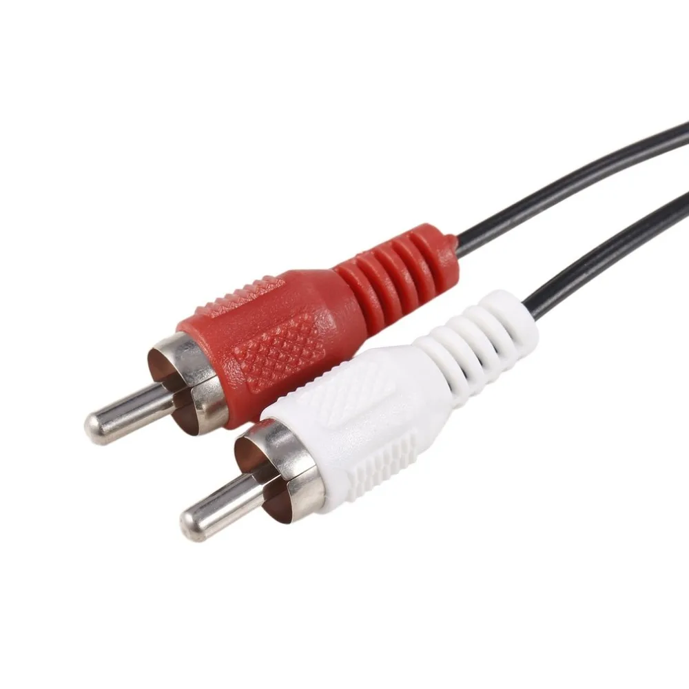 Mini 3.5มม.Jack To 2 RCA ชายสเตอริโอ Y อะแดปเตอร์อะแดปเตอร์อะแดปเตอร์ Kabel สายไฟ AUX สำหรับ mp3 Pod โทรศัพท์ทีวีลำโพงเสียง