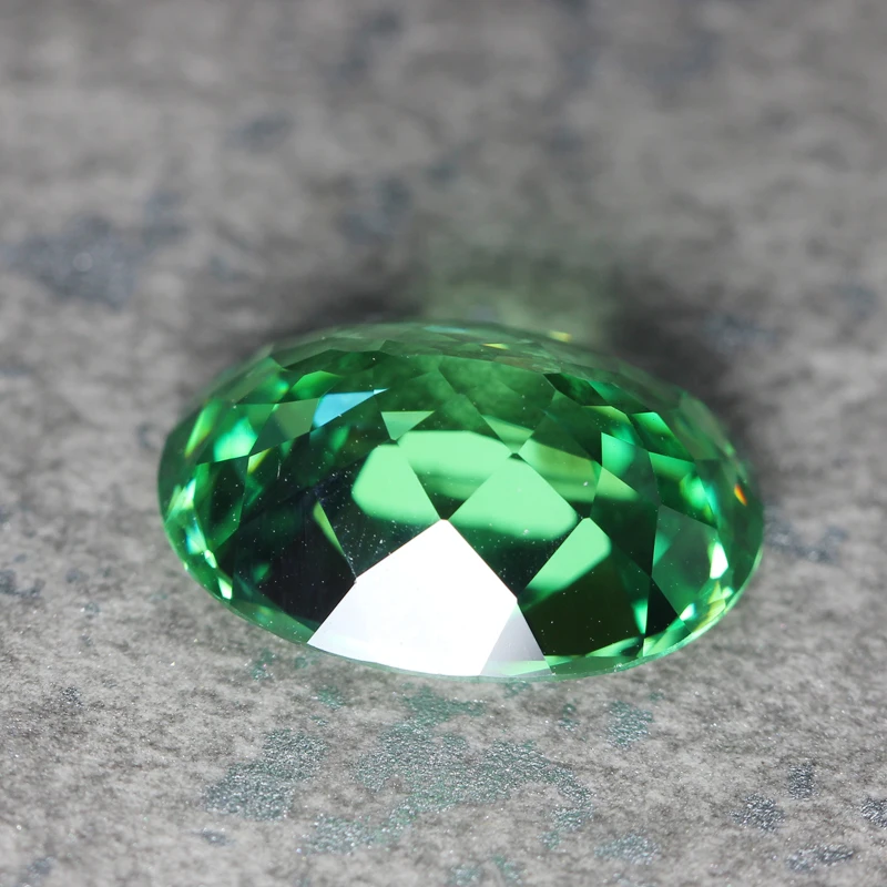 New Tsavorite green garnet faceted created gemstone many cuttings beads for jewelry making DIY gem stone loose gemstones