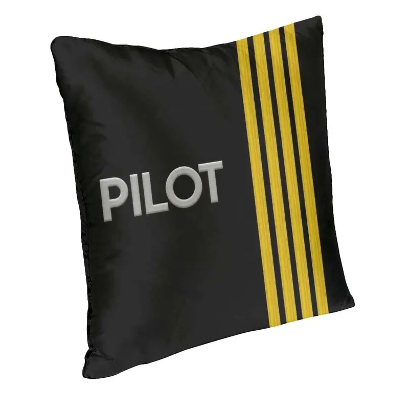 Pilot Captain Stripes Throw Pillow Case 66*66cm Decor Home Aviation Aviator Fighter Cushion Cover Square Pillowcover Printing