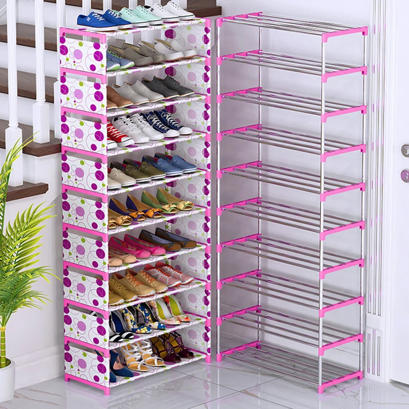 Muitilayer Shoe gabinete Thickened Iron Tube Shoe Organizer Rack Simple Assemble Shoe Rack Home Furniture Shoe Storage Cabinets