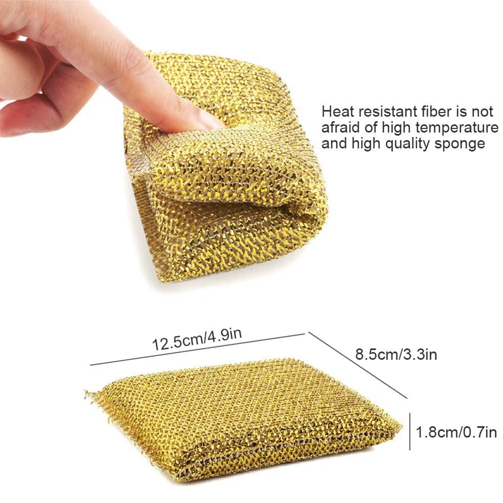 4PCS kitchen scrubbing sponge scratch-free scrubbing cleaning sponge cleaning pad home kitchen sponge cloth stain removal set